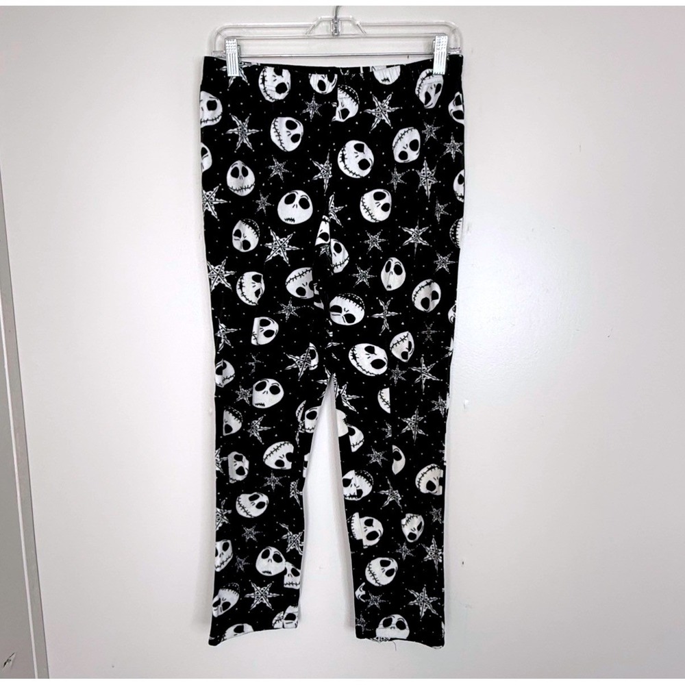 Disney Pajama Pants Womens S Nightmare Before Christmas Jack Skellington Fleece